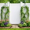 Relaxdays Trellis komplektas 122x40x20 cm Juodas plienas