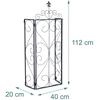 Relaxdays Trellis komplektas 122x40x20 cm Juodas plienas