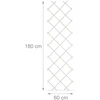 Relaxdays Trellis komplektas 180x60x1 cm Mediena