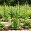 Relaxdays Trellis komplektas 193x58x1 cm Juodas plienas