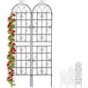 Relaxdays Trellis komplektas, metalas, 150x50x1,5 cm, juoda