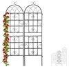 Relaxdays Trellis komplektas, metalas, 150x50x1,5 cm, juoda