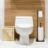 Relaxdays Tualetinio popieriaus laikiklis, 5 ritinėliai, juodas