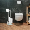 Relaxdays Tualetinio popieriaus laikiklis ir šepečio rinkinys
