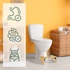 Relaxdays Sulankstoma bambukinė tualeto kėdutė
