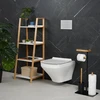 Relaxdays Bambuko ir geležies WC rinkinys su lentynėle