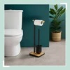 Relaxdays Bambuko ir plieno WC komplektas
