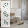 Relaxdays Sulankstoma bambukinė tualeto kėdutė