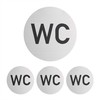 Kodustaar 4 lipnių WC ženklų rinkinys