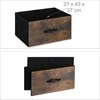 TV staliukas Relaxdays TV spintelė, 48.5x93x41.5 cm, ruda, juoda