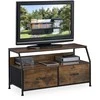 TV staliukas Relaxdays TV spintelė, 48.5x93x41.5 cm, ruda, juoda
