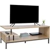 Relaxdays TV staliukas, 140x40x45 cm, juodas