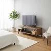 Relaxdays TV staliukas, 140x40x45 cm, rudas, medžio imitacija
