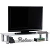 Relaxdays TV staliukas, 17x100x35 cm, stiklas