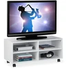 Relaxdays Mobilus TV staliukas su 4 skyriais