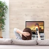 Relaxdays Mobilus TV staliukas su 4 skyriais