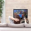 Relaxdays TV staliukas, 43x90x35 cm, rudas, juodas
