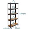 Relaxdays Tvirta lentyna, 500 kg, ruda/juoda, metalas