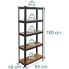 Relaxdays Tvirta lentyna, 500 kg, ruda/juoda, metalas