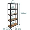 Relaxdays Tvirta lentyna, 500 kg, ruda/juoda, metalas