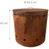 Relaxdays Ugnies statinė, Corten plienas, ruda