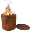 Relaxdays Ugnies statinė, Corten plienas, ruda