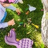 Relaxdays Undinėlės piñata rinkinys, 37,5x20x8 cm, violetinė, šventinė dekoracija