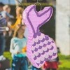 Relaxdays Undinėlės piñata rinkinys, 37,5x20x8 cm, violetinė, šventinė dekoracija