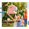 Relaxdays Unicorn Piñata Rinkinys Lazdelė ir Kaukė Šventės Dekoracija