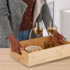 Relaxdays Užkandžių padėklas su puodelių padėkliukais
