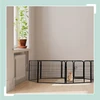 Relaxdays Vados gardas, 120x76,5x235 cm, juodas