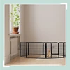 Relaxdays Vados gardas, 120x76.5x235 cm, juodas