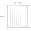 Relaxdays Vaikiška apsauginė tvorelė, 75–100 cm, Metalas, Plastikas