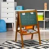 Relaxdays Vaikiška molbertas, 77x39x44,5 cm, ruda balta žalia