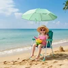 Relaxdays Vaikiška sulankstoma kėdė su skėčiu nuo saulės
