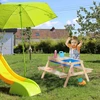 Relaxdays Vaikiškas pikniko suolelis su žaidimų stalu