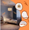 Lampa sufitowa Relaxdays E27 balta, lampa do pokoju dziecięcego