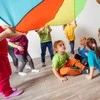Relaxdays Vaikų parašiutas, 350 cm, mėlyna raudona geltona žalia