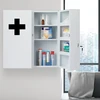 Relaxdays XXL vaistinėlės spintelė balta/juoda