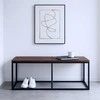 Relaxdays Valgomojo suolas, 120x30x47 cm, Ruda Juoda