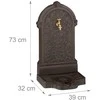 Relaxdays Vandens fontanas, 73x39x32 cm, Rudas