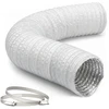 Relaxdays Ventiliacijos žarna 500 cm balta PVC aliuminis