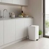 Relaxdays Virtuvės šiukšliadėžė, 30 l, balta, laikymas