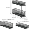 Relaxdays Virtuvės spintelės organizatorius, metalas, 40x15x46 cm