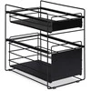 Relaxdays Virtuvės spintelės organizatorius, 25x40.5x39.5 cm, juodas