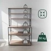 Relaxdays Virtuvinė lentyna, 167x100x40 cm, šviesiai ruda/juoda, metalas ir MDF