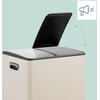 Relaxdays Virtuvinis šiukšliadėžė, 2 skyreliai, 30 litrų, metalinė