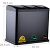 Relaxdays Virtuvės šiukšliadėžė 3 x 8 l