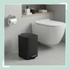 Relaxdays Virtuvinis šiukšlių dėžė, 12 l, juoda