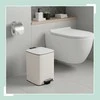 Relaxdays Virtuvinis šiukšlių dėžė 12L smėlio spalvos
